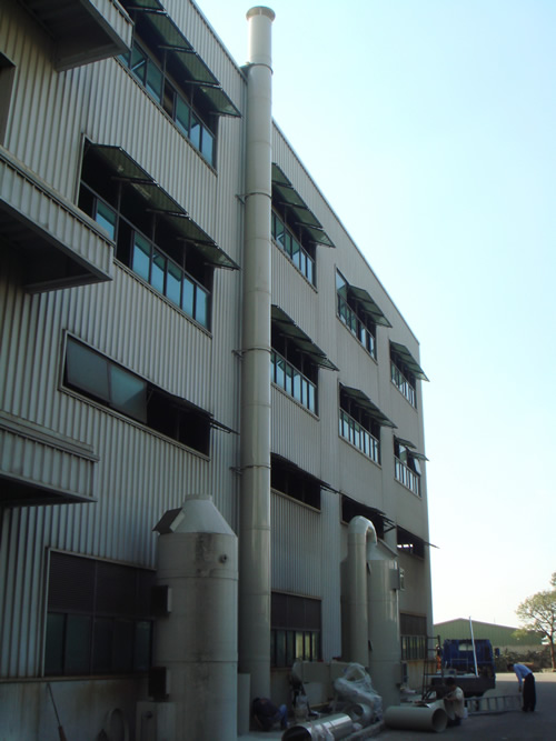 適用於各種電子元件之濕製程、表面處理、五金、金屬板、管、線材酸洗研磨之工業產品、在生產過程中產生有毒氣體時，具有極優異的淨化性能，可配合不同氣體淨化,選擇合適之濾材。鉻酸、硫酸、硝酸、鹽酸、氫氟酸、以及氮氧化物、碳氧化物、硫氧化物、氰化物、有機化合物…等氣體處理,具有極優異的淨化性能。